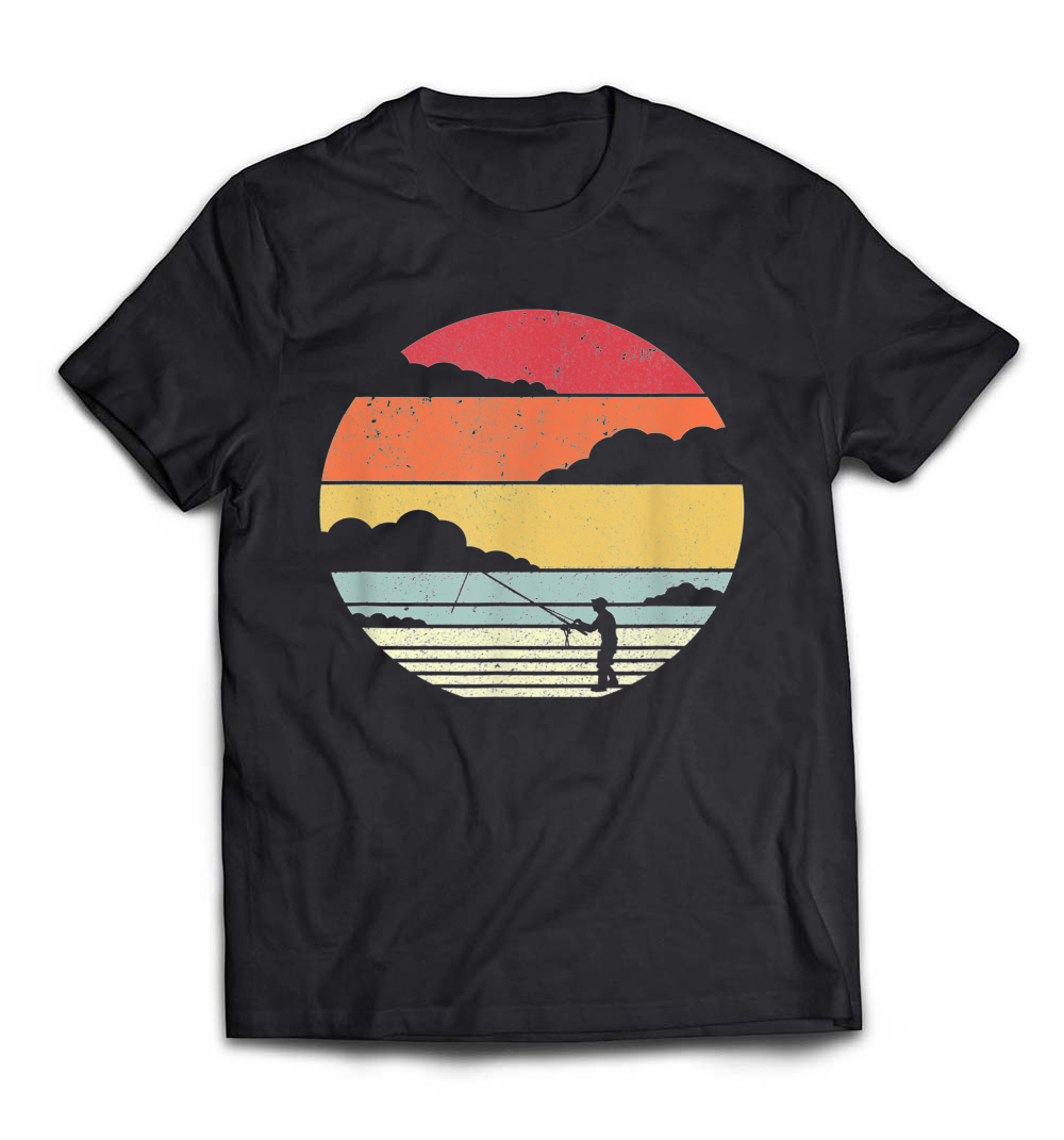 Retro Style Fishing T-Shirt – Perfect for Passionate Fishermen